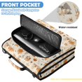 thumbnail image 6 of Zipper Binder with Shoulder Strap 2 inch 3 Ring Waterproof File Folder Organizer Bag 500 Sheet Fox with Mushrooms and Leaves, 6 of 8