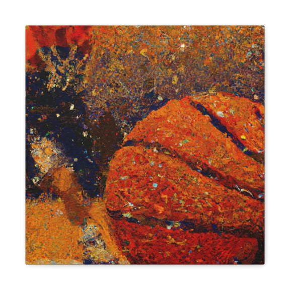 Basketball in Pointillism - Canvas