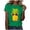 Green, variant on Stylish Ladies Casual Summer Pineapple Graphic Short Sleeve Tee Shirt for Women Oversized T-shirts Short Sleeve Crewneck Casual Tops