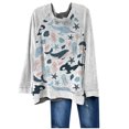 thumbnail image 4 of Pompotops Pull Sweatshirt Surdimensionné en Molleton à Manches Longues Imprimé Rétro pour Femme, 4 of 4