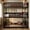 Brown, variant on VECELO Rubber Wood Twin Size Triple Bunk Bed, Bunk Bed Frame with Fence-shaped Guardrails and Ladders, Detachable Bunk Bed Convertible 3 Twin Bed, Natural
