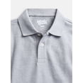 thumbnail image 4 of Wonder Nation Boys School Uniform Short Sleeve Pique Polo Shirt, 2-Pack, Size 4-18 & Husky, 4 of 4