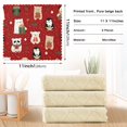 thumbnail image 3 of 6PCS Dish Towels and Dish Cloths Reuseable Dishcloths Sets for Washing Dishes, Cooking, Baking Size 11" x 11" Cute Christmas Animals, 3 of 9