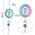 thumbnail image 4 of Fairy Kinetic Gradient Color Wind Spinner Sculpture 3D Wind Chimes Sun Catcher Gazing Ball Spiral Tail Stabilizer, 4 of 5