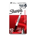 thumbnail image 1 of Rotulador Sharpie Brush Twin Permanent, negro, 12 unidades, 1 of 6