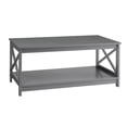 thumbnail image 2 of Convenience Concepts Oxford Coffee Table with Shelf, Gray, 2 of 3
