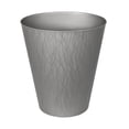 thumbnail image 4 of Hefty 2.3 Gallon Plastic Decorative Bathroom, Bedroom, Office Wastebasket, Gray, (Set of 4), 4 of 6