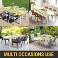 thumbnail image 5 of Yellow Lemons Table Cloths for 3 Foot Rectangle Tables, Summer Fruits Leaves Pastoral Botanical Patio Waterproof Elastic Fitted Tablecloths, Washable Rectangular Table Cover for Camping, 5 of 8