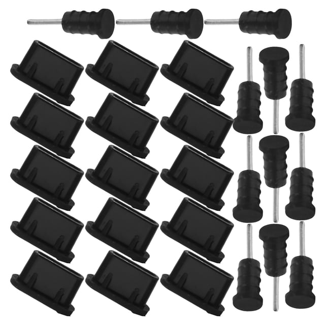 unbranded 30Jgo Protectores De USB C Para Teléfono Con Material De Silicona Y Compacto