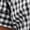 Black White Plaid, variant on Womens Gingham Shirt Dress Short Sleeve Summer Casual Midi Dress Button Front Collared Drawstring Waist Flowy A Line Vacation Dress