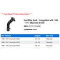 thumbnail image 2 of Fuel Filler Neck - Compatible with 1988 - 1997 Chevy K1500 1989 1990 1991 1992 1993 1994 1995 1996, 2 of 2