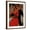 Brown Frame, variant on Art.com Fantasy in Red Art Print by Monica Stewart, Black Frame Wall Art, 32" x 40"
