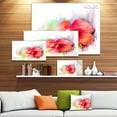 thumbnail image 3 of Belle Aquarelle Florale Rouge - Impression sur Toile Florale, 3 of 4