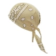thumbnail image 4 of TISHITA Cycling Caps Men Pirate Hat Riding Bandana Sweat Wicking Breathable Wrap Running Beige, 4 of 8