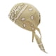 thumbnail image 4 of Gorros de trapo para hombre y mujer, gorro absorbente para el sudor, gorro de pirata ajustable, pañuelo para montar en la cabeza, gorros de ciclismo Beige, 4 of 8