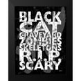 thumbnail image 2 of Stimson, Diane 12x14 Black Modern Framed Museum Art Print Titled - Black Cat, 2 of 5