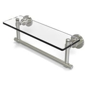 Washington Square Collection 16" Glass Vanity Shelf with Integrated Towel Bar (Build to Order)