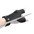 thumbnail image 1 of Archery Finger Protector Guard - Premium Leather Hand Protection Gear for Bow Practice, Adhesive Fastener, Compact Size 10.2x6.5 inches, Lightweight 1.4 oz, Black (Brown Optional) - Durable Anti-Hurt, 1 of 7