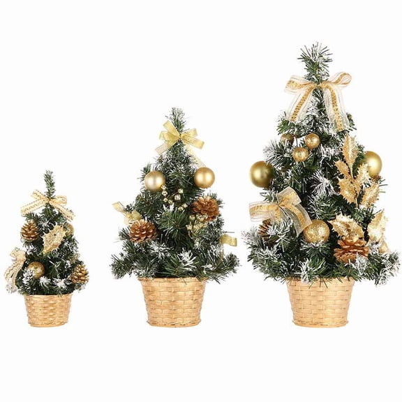 15/20/30/40cm Tabletop Christmas Tree Ornament for Christmas Decorations Festival Party Home Table Decor Xmas Gifts