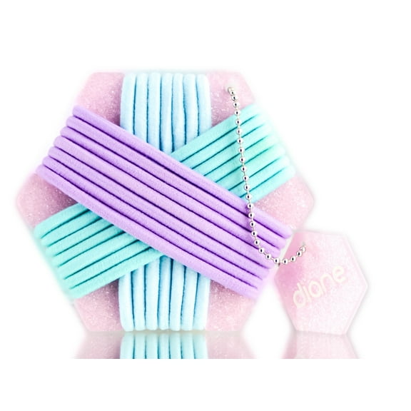 Option: 21 Pc , Diane Hair Tie Keychain , Hair Scalp - Pack of 3 w/ SLEEKSHOP Teasing Comb