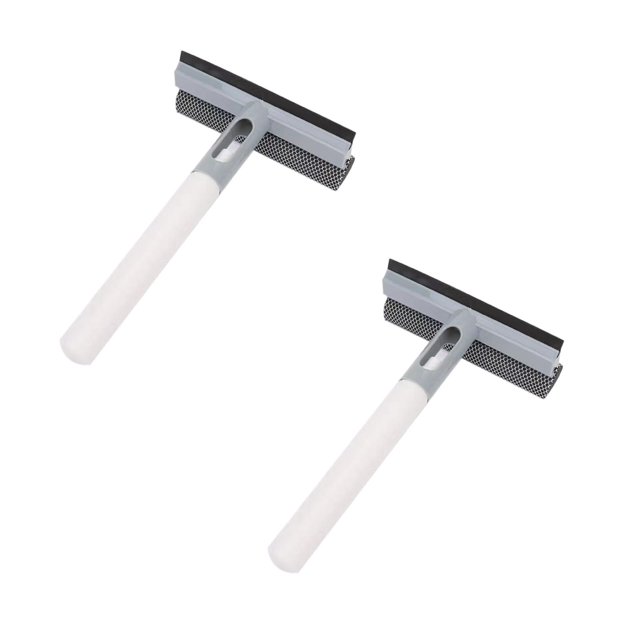 Oleegame 2PC Cleaning Brush Window Cleaner Window Washing Squeegee Window Cleaning Squeegee Window Cleaning Tool Window Squeegee White