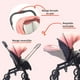thumbnail image 3 of Carriola Para Bebé Starkids Lyra Convertible A Autoasiento Rosa, 3 of 7