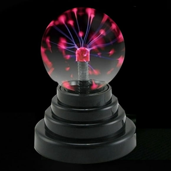 3 Inch Plasma Ball Lamp, Plasma Ball Lamp Purifying Air Dual Power Supply for Living Room for Prop