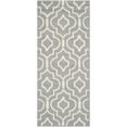 thumbnail image 5 of SAFAVIEH Cambridge Julian Geometric Wool Area Rug, Silver/Ivory, 6' x 6' Round, 5 of 10