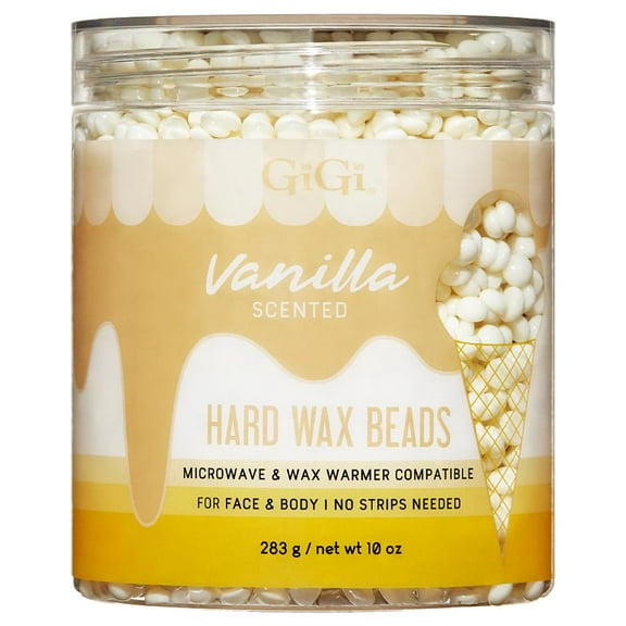 GiGi Vanilla Hard Wax Beads, 10 oz, 2 Pack