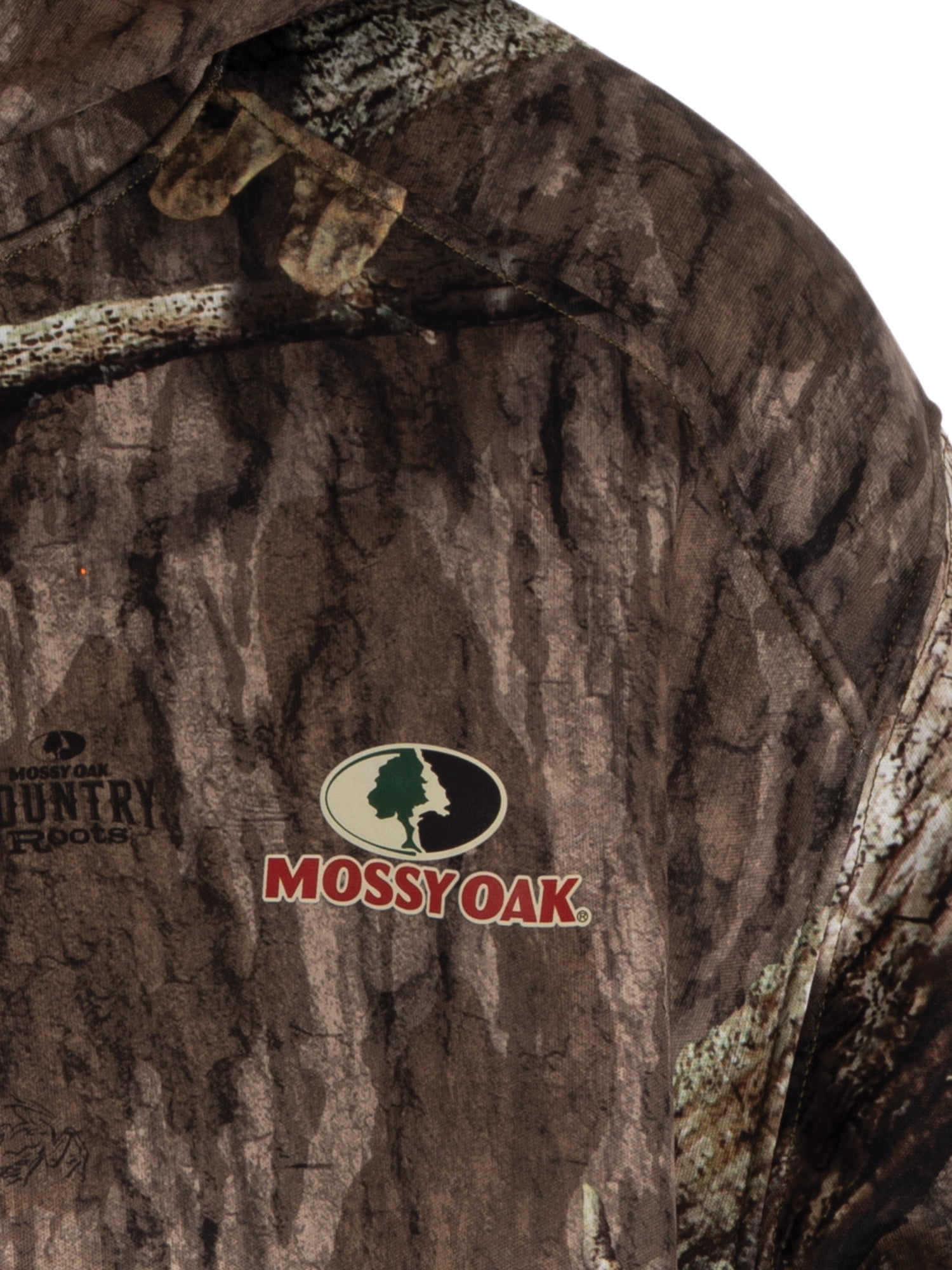 Mossy Oak Men's Camouflage Hunting Performance Hoodie, Mossy Oak Country Roots, S