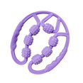 thumbnail image 1 of Rodillo de de piernas Rodillo de de tejido profundo, 7 ruedas Herramienta de relajación de piernas, Rodillo de mano para muslos Rodillo Violeta Yinane Rodillo para Piernas, 1 of 8