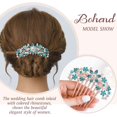 thumbnail image 2 of Peineta de flores, peinetas decorativas para el cabello, accesorios para el cabello nupcial para mujeres y niñas, 2 of 5