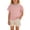Pink, variant on NAISIBABY Girls Cotton T-Shirt Size 7, Short Sleeve Lace Crewneck Casual Summer Kids Fashion Tee Pink