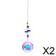 thumbnail image 1 of 2xCrystal Ventana Colgante Fengshui Rainbow Maker Vidrio Colgante A, 1 of 7