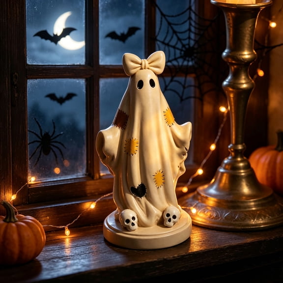 Fall Thanksgiving Halloween Decoration for Home Indoor Outdoor Clearance Under $15.00! Halloween Decorations Desktop Ornaments Bows Patches Ghosts