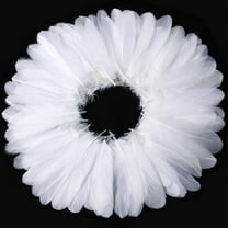 MODANU 200 Pcs White Craft Goose Feathers 5-6inch White Feathers for DIY Crafts Dream Catchers, Angel Wings and Wedding Party Christmas Home Decoration