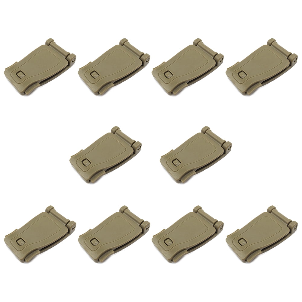 26mm Army Green MOLLE Clip Webbing Strap Buckle Connector Join Rucksack Bag