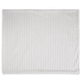 thumbnail image 3 of Signature Design by Ashley Alsonwell Faux Fur Throw Blanket, White, Ultra Soft Jacquard Stripe Plush Accent, Machine Washable Cozy Home Décor, 3 of 4