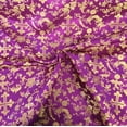 thumbnail image 3 of Metallic Church Cross Brocade Fabric 60" Wide 100% Polyester Sold By The Yard Many Colors (Purple / Gold), 3 of 3
