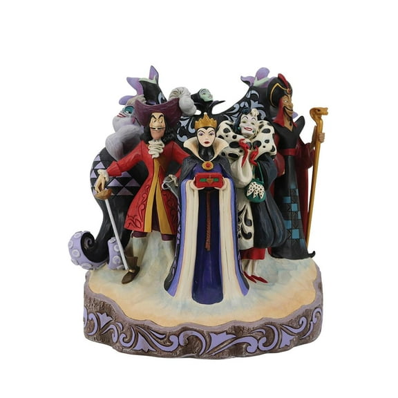 Enesco Jim Shore Disney Traditions Villains Carved by Heart Figurine, 9.4 Inches, Polyresin, Calcium Carbonate
