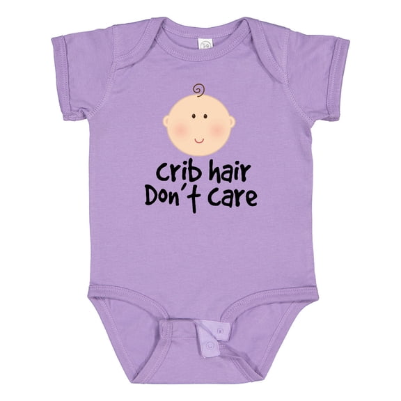 Inktastic Crib Hair Dont Care Funny Baby Clothes Boys or Girls Baby Bodysuit
