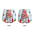 thumbnail image 3 of Yiaed Funny Christmas Gnome Print Women's Running Shorts with Liner 3 Zipper Pockets Elastic Workout Athletic Gym Yoga Shorts-XX-Large, 3 of 7
