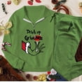 thumbnail image 4 of Sudadera navideña con estampado verde de dibujos animados, jerséis divertidos de manga larga, moda informal, regalos de ropa para mujer de otoño e invierno, 4 of 4