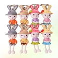 thumbnail image 4 of 8PCS Easter Rabbit Keychain Pendant Cream White Rabbit Keychain Cartoon White Rabbit Key Ring Lovely Rabbit Pendant Key Ring Car Keychain Bag Pendant for Lady Use Mixed Color, 4 of 7