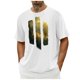 thumbnail image 5 of Camisa Casual de Cuello de la Tripulación de la Impresión de la Selva de Manga Corta Top Ligero de Poliéster para los Hombres, Camiseta de Manga Corta para el Uso Diario de Primavera Verano, 5 of 9