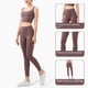 thumbnail image 3 of Pantalones de yoga desnudos para mujer, pantalones ajustados de cintura alta y cadera color melocotón para deportes al aire libre, 3 of 5