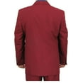 thumbnail image 2 of Sharp 2-Piece Double Breasted Men's Dress Suit - Burgundy 40R, 2 of 3