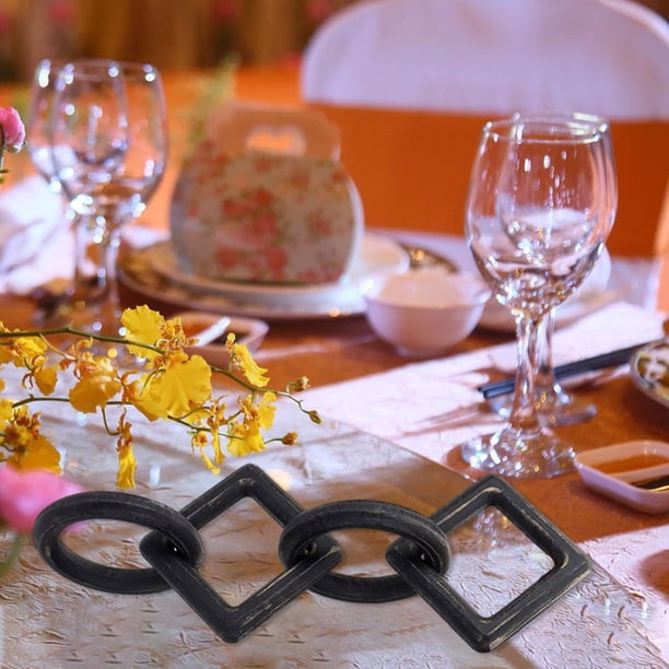 Cadena de Decorativa Decor Tabletop perfecl Bohemian Hook Rústica negro