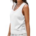 thumbnail image 3 of Womens Summer Sweater Vest Sleeveless Ribbed Knit Tank Tops Going Out Casual Basic Scoop Neck Tshirt, 3 of 6