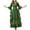 Green, variant on ZQUUVOU Women Medieval Retro Dress Victorian Dresses Ladies Peasant Gothic Witch Wedding Dress Outwear White